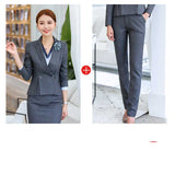 Women's Autumn Uniform Designs Formal Style Office Lady Bussiness Attire Work Suit