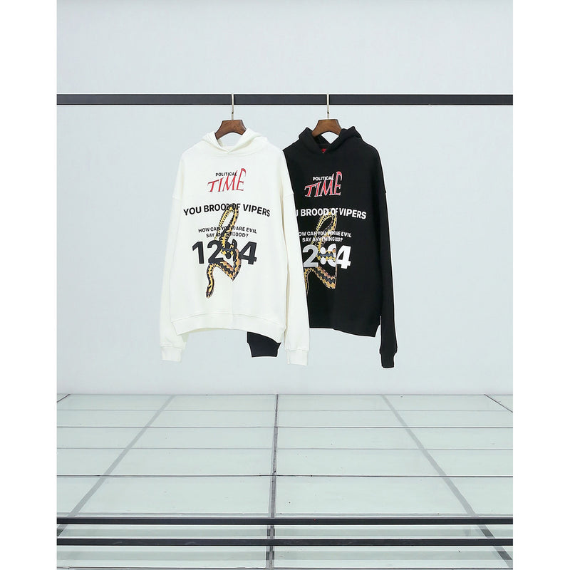 Rrr123 Hoodie Python Pattern Hooded Sweater for Men and Women