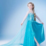 Halloween Frozen Dress Toddler Children's Clothing Frozen Elsa's Princess Dress Short Sleeve Sequins Dress