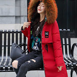 Women Winter Coats Down Cotton-Padded Coat for Women Mid-Length Winter Clothing Cotton-Padded Coat for Women