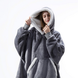Hoodies Blankets Autumn and Winter Wearable Lambswool Lazy Blanket Home Leisure