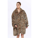Hoodies Blankets Lambswool Lazy Blanket Loose-Fitting plus Size Pullover Home
