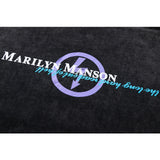 Marilyn Manson T Shirt Marilyn Manson Vintage Heavy Distressed Short Sleeve T-shirt