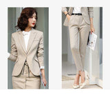 Womens Autumn Uniform Designs Formal Style Office Lady Bussiness Attire Work Suit