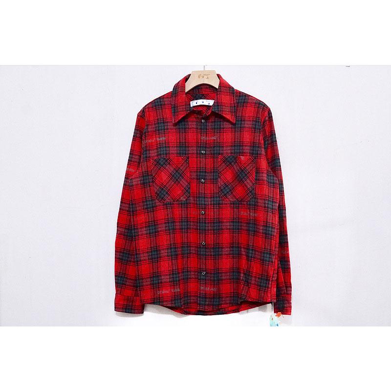 Autumn and Winter Arrow Plaid Shirt Men's Fashion Casual Tshirt Owt jacket
