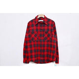 Autumn and Winter Arrow Plaid Shirt Men's Fashion Casual Tshirt Owt jacket