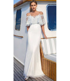 Formal Dresses & Gowns Sexy Lace Cappa Dress Slim Fit Long Dress