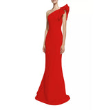 Formal Dresses & Gowns Dress Ruffle Sleeve Slim-Fit One-Shoulder Dress